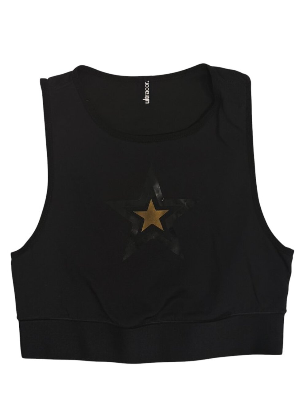 Ultracor Black & Gold Star Logo Crop Top NWT ⭐️ S
